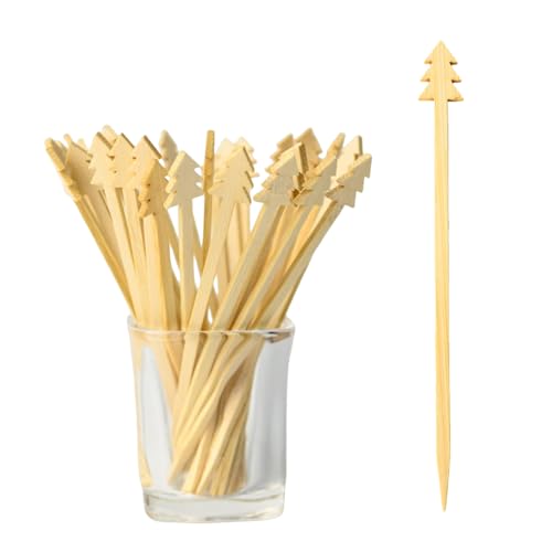 TreeMVI 200 Stück ausgefallene Cocktailspieße: 12,9 cm lange Zahnstocher, Bambusspieße für Vorspeisen, Obst, Dessert TreeMVI 200 Stück ausgefallene Cocktailspieße: 12,9 cm lange Zahnstocher, Bambusspieße für Vorspeisen, Obst, Dessert von TreeMVI