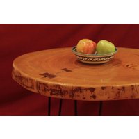 Live-Rand Oval Kirsche Couchtisch Live-Rand Oval Kirsche Couchtisch von TreeStoryShop