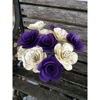 Ein Dutzend Papierrosen. Wähle Deine Farben. Hochzeitsstrauß, Muttertagsgeschenk, Erster Jahrestag. Valentinstag von TreeTownPaper