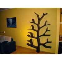 Bücherregal, Baum-Bücherregal, Holz-Baum-Bücherregale, Einhorn, Wand-Bücherregale, Dekorative Bibliothek Holz-Bücherständer von TreebookShelfArt