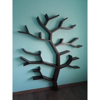 Bücherregal, Baum-Bücherregal, Holzbaum-Bücherregale, Einhorn, Wand-Bücherregale, Dekorativer Bibliothek-Bücherständer Aus Holz von TreebookShelfArt