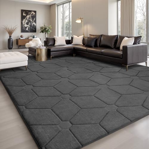 Treeboy Teppich Wohnzimmer 200x300 cm Teppich Grau Moderne Weicher Teppiche Kurzflor Wohnzimmerteppich Rutschfester waschbar Für Schlafzimmer Kinderzimmer, Büro | Flauschiger Carpet mit Anti-Rutsch Treeboy Teppich Wohnzimmer 200x300 cm Teppich Grau Moderne Weicher Teppiche Kurzflor Wohnzimmerteppich Rutschfester waschbar Für Schlafzimmer Kinderzimmer, Büro | Flauschiger Carpet mit Anti-Rutsch von Treeboy