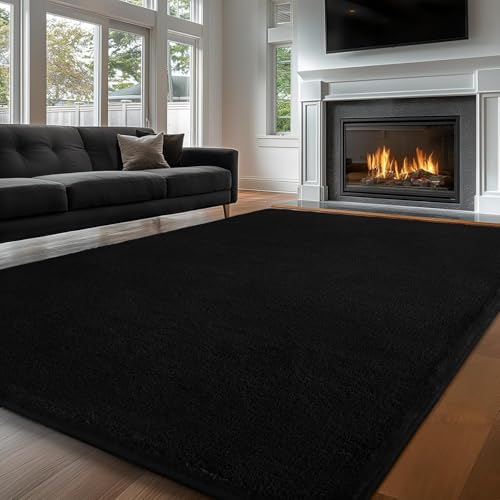 Treeboy Teppich Wohnzimmer 240x300 Schwarz, Waschbarer Teppich Kinderzimmer Mädchen Junge Teppich Schlafzimmer Grau Carpet Teppiche Gegend Kurzflor Flauschig Rutschmatte Teppich Kinderzimmer Treeboy Teppich Wohnzimmer 240x300 Schwarz, Waschbarer Teppich Kinderzimmer Mädchen Junge Teppich Schlafzimmer Grau Carpet Teppiche Gegend Kurzflor Flauschig Rutschmatte Teppich Kinderzimmer von Treeboy