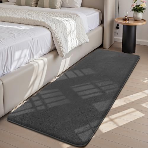 Treeboy Teppich Wohnzimmer Teppichläufer Grau Teppich Schlafzimmer 60x120 cm Kurzflor Waschbar rutschfest Flauschig Teppiche Gegend Läufer Flur Teppiche Carpet für Jugendzimmer Kinderzimmer Treeboy Teppich Wohnzimmer Teppichläufer Grau Teppich Schlafzimmer 60x120 cm Kurzflor Waschbar rutschfest Flauschig Teppiche Gegend Läufer Flur Teppiche Carpet für Jugendzimmer Kinderzimmer von Treeboy