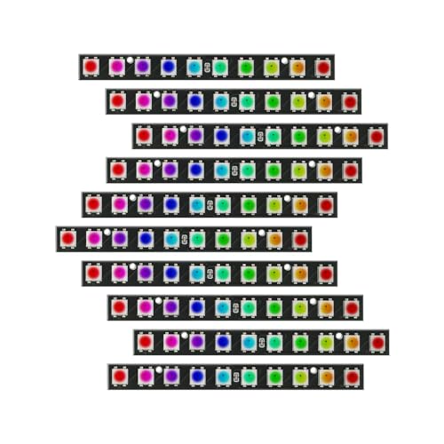 Treedix 10 x 10 RGB LED Light Stick Matrix, Adressierbar 10 Bit LED RGB mit integrierter Treiberplatine, DC 5 V kompatibel mit Arduino und Raspberry Pi Treedix 10 x 10 RGB LED Light Stick Matrix, Adressierbar 10 Bit LED RGB mit integrierter Treiberplatine, DC 5 V kompatibel mit Arduino und Raspberry Pi von Treedix