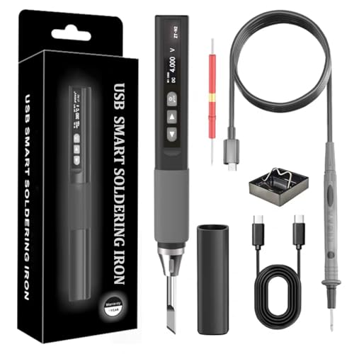 Treedix 2-in-1 Smart Multimeter & Kabelloses Lötkolben Set, DC5V-20V 100°C~450°C Tragbarer Lötkolben, Wiederaufladbares Kabelloses Lötkolben-Set mit Unterstützung für PD/QC-Protokoll, Thermostat-Modus Treedix 2-in-1 Smart Multimeter & Kabelloses Lötkolben Set, DC5V-20V 100°C~450°C Tragbarer Lötkolben, Wiederaufladbares Kabelloses Lötkolben-Set mit Unterstützung für PD/QC-Protokoll, Thermostat-Modus von Treedix
