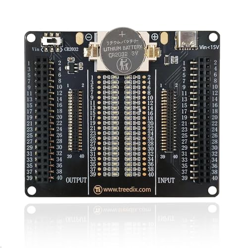 Treedix Kabeltester für JTAG, Datenkabeltester Prüfplatine, IDC Flachbandkabeltester, zur Erkennung von Kurzschlüssen und Unterbrechungen bei 2×20 Pins 2.54/1.27mm, zur indem Sie die LEDs überprüfen von Treedix