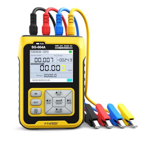 Treedix Signalgenerator für Stromspannung und Spannung, Simulator für Stromspannung 4–20mA 0 – 24 V, Mehrere Signalarten, Thermoelement-Widerstand von Treedix