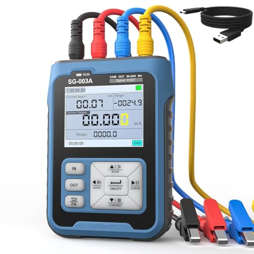 Treedix Stromspannungssignalgenerator, Spannungs- und Stromkalibrator, 4-20ma Signalgenerator 0-10V Stromspannungssimulator, mehrere Signaltypen, Voreinstellungswert für Panel Debugging Device Test Treedix Stromspannungssignalgenerator, Spannungs- und Stromkalibrator, 4-20ma Signalgenerator 0-10V Stromspannungssimulator, mehrere Signaltypen, Voreinstellungswert für Panel Debugging Device Test von Treedix
