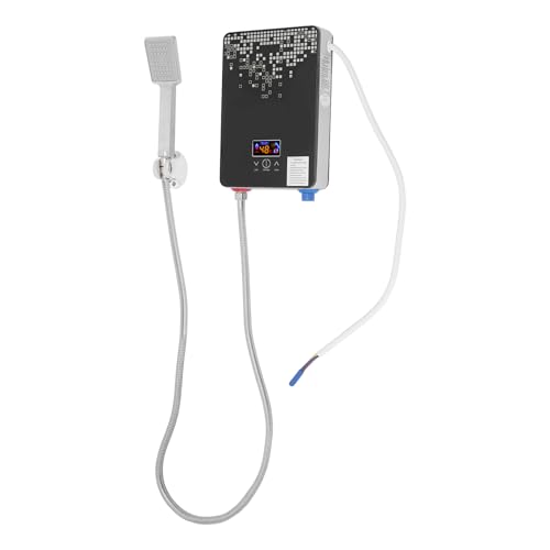 6500W Elektrischer Durchlauferhitzer, 30-55 ℃ Elektrischer Warmwasserbereiter mit Handbrause, Tankless Water Heater für Bad Dusche 6500W Elektrischer Durchlauferhitzer, 30-55 ℃ Elektrischer Warmwasserbereiter mit Handbrause, Tankless Water Heater für Bad Dusche von Treeisland