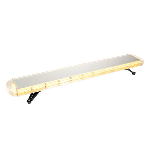 96 LED Lichtleiste Stroboskop, 12V 24V Blitzleuchte Amber Warnleuchte Notfallblinklampe mit 16 Stroboskopmod, Auto Lichtleiste für Truck Traktor von Treeisland