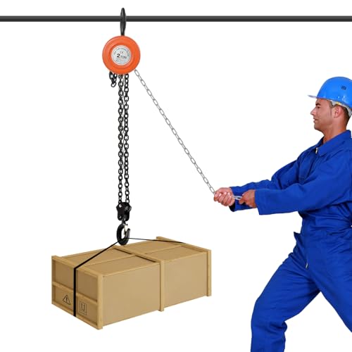 Kettenflaschenzug 2T Flaschenzug Seilzug Kettenzug 2,9 M Handkettenzüge zum Heben und Senken, 2000kg Tragkraft Kettenflaschenzug 2T Flaschenzug Seilzug Kettenzug 2,9 M Handkettenzüge zum Heben und Senken, 2000kg Tragkraft von Treeisland