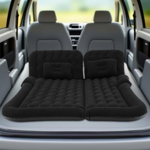 Treeisland Auto Matratze SUV Luftmatratze Aufblasbare Camping Bett für Auto, Aufblasbare Matratze für Reisen Camping Outdoor Aktivitäten (Schwarz) von Treeisland