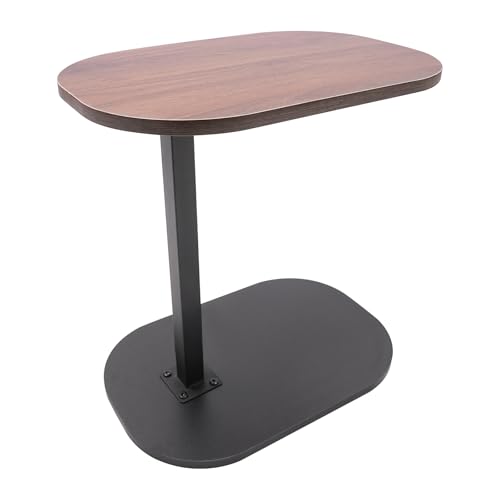 Treeisland Beistelltisch C Form Höhenverstellbar, Klein Sofatisch, 360° Drehbarer C-förmiger Beistelltisch für Wohnzimmer, Schlafzimmer von Treeisland