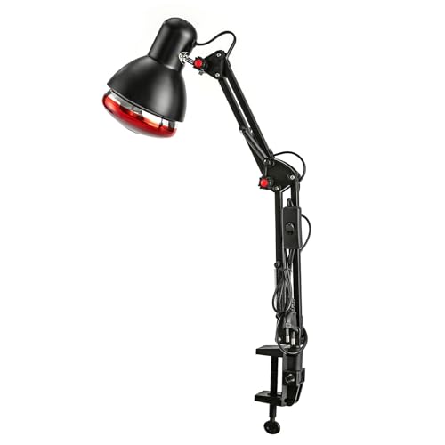 Treeisland Infrarotlampe Wärmelampe 150 Watt Rotlichtlampe Infrarot-Wärmestrahler Infrarotlicht für Muskel und Gelenkschmerzen zu lindern von Treeisland
