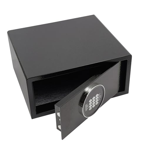 Tresor aus Stahl, Mini Safe Tresor Möbeltresor mit Schlüssel, 42x37x20 cm Geldschrank für Dokumenten, Schmuck oder Bargeld Tresor aus Stahl, Mini Safe Tresor Möbeltresor mit Schlüssel, 42x37x20 cm Geldschrank für Dokumenten, Schmuck oder Bargeld von Treeisland