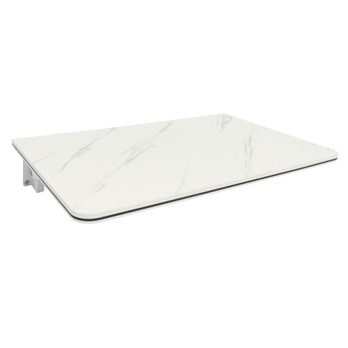 Wandklapptisch, 60x40 cm Klapptisch Esstisch Küchentisch Klappbarer Tisch zur Wandmontage, Schreibtisch für die Wand, Weiß von Treeisland