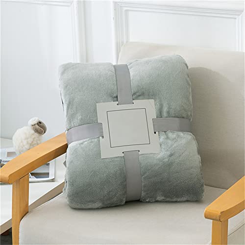 Treer Kuscheldecke Flanell Decke Überwurf - Einfarbig Wohndecke Weiche Mikrofaser Fleecedecke als Sofadecke, Couchdecke, Sofaüberwurf, Bettüberwurf, Tagesdecke (Grau,75X100cm) von Treer-shop