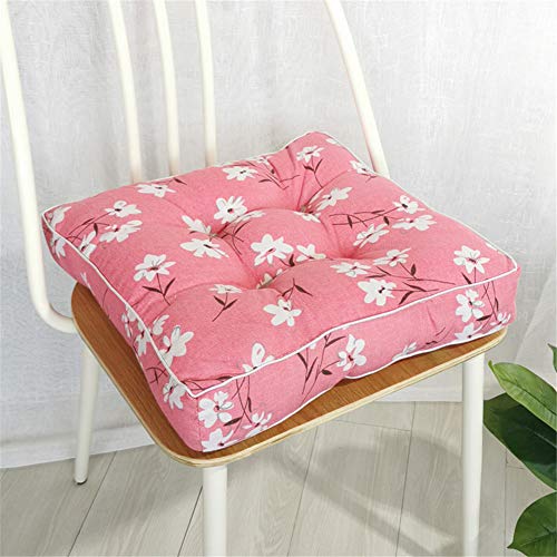 Treer Stuhlkissen Bequeme 10cm Polsterauflage Auflage für Stühle Bänke in Haus und Garten Sitzkissen Sitzauflage Gartenkissen Bequeme Sitzpolster (Magnolie,45x45x10cm) von Treer-shop