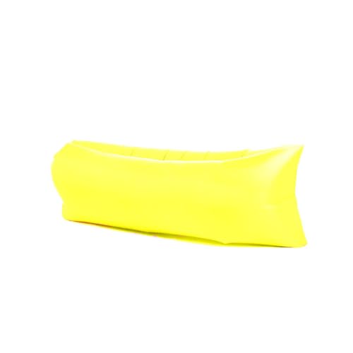Treer Aufblasbares Sofa, 180x88cm Tragbares Wasserdichtes Luftsofa, Faltbare Outdoor Air Lounger, Aufblasbar Luft Sofa für Garten, Seeufer, Strand, Reisen, Camping (Gelb,1) von Treer