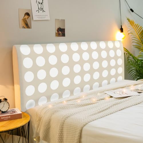 Treer Bett Kopfteil Bezug, Bettkopfteil Bezug, Minimalistischer Stil Staubdicht Bettkopfteil Hussen, All-Inclusive Schutz Dekorativ für Schlafzimmer Bett Kopfteil (Khaki 8,150cm) von Treer