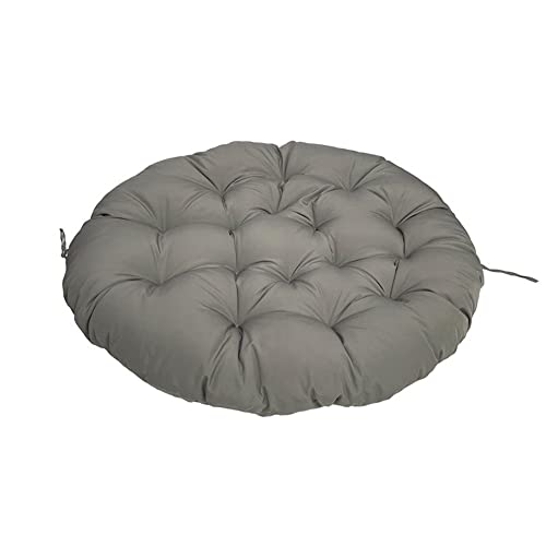 Treer Stuhlkissen Schaukel Hängesessel Sitzmatte Bequem Atmungsaktiv Garten Radar Stuhl Runde Sitzpolster Gefüllt mit Polster Für Terrassengarten Indoor (60x60cm,Dunkelgrau) von Treer
