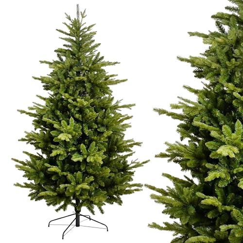 Premium Künstlicher Weihnachtsbaum 180 cm, Alpentanne Künstlicher Tannenbaum mit Metallständer, Zweige Imitieren Echten Baum, Mix aus Spritzguss & PVC, Dichte Nadeln I Made in EU Premium Künstlicher Weihnachtsbaum 180 cm, Alpentanne Künstlicher Tannenbaum mit Metallständer, Zweige Imitieren Echten Baum, Mix aus Spritzguss & PVC, Dichte Nadeln I Made in EU von TreesHouse