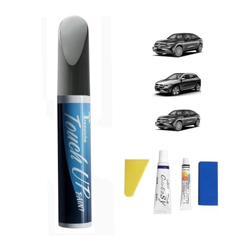 Treesiche Lackstift Auto für Mercede-Benz, Lack Reparatur Kit Lackierstift und Pinsel 2 in 1, Auto Kratzer Reparatur Stift für Autos Reparaturwerkzeug für Mercede Zubehör, Mountain Grau (787) von Treesiche