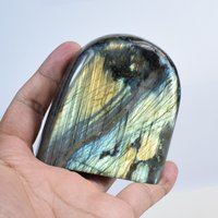 350G Polierte Blaue Labradorit Dekoration, Edelstein Display, Mineral Probe, Freiform Stein C187 von TreestonesByLunas