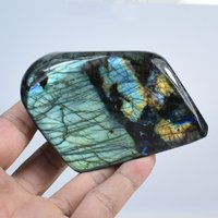 392G Polierte Blaue Labradorit Dekoration, Edelstein Display, Mineral Probe, Freiform Stein C189 von TreestonesByLunas