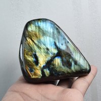 445G Labradorit Edelstein Deko, Labradorit Dekoration, Labradorit Mineral Exemplar, Geschenk, Dekor C139 von TreestonesByLunas