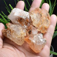 4stk Roh Natürlicher Skelett Fenster Kristall Punkt, Elestial Crystal, African Crystal, Rock Collection, Crystal Minerals Specimens B1307 von TreestonesByLunas