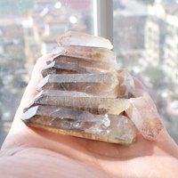 94G 10 Stück Lepidocrocit in Quarz, Feuerquarz, Erdbeerkristall, Mineralproben B1313 von TreestonesByLunas