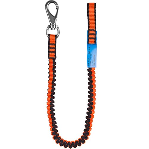 Treeup AY 132 elastisches Werkzeugseil Werkzeugstrop Werkzeugsicherung, mit Karabiner, 1,3 Meter Länge von Treeup