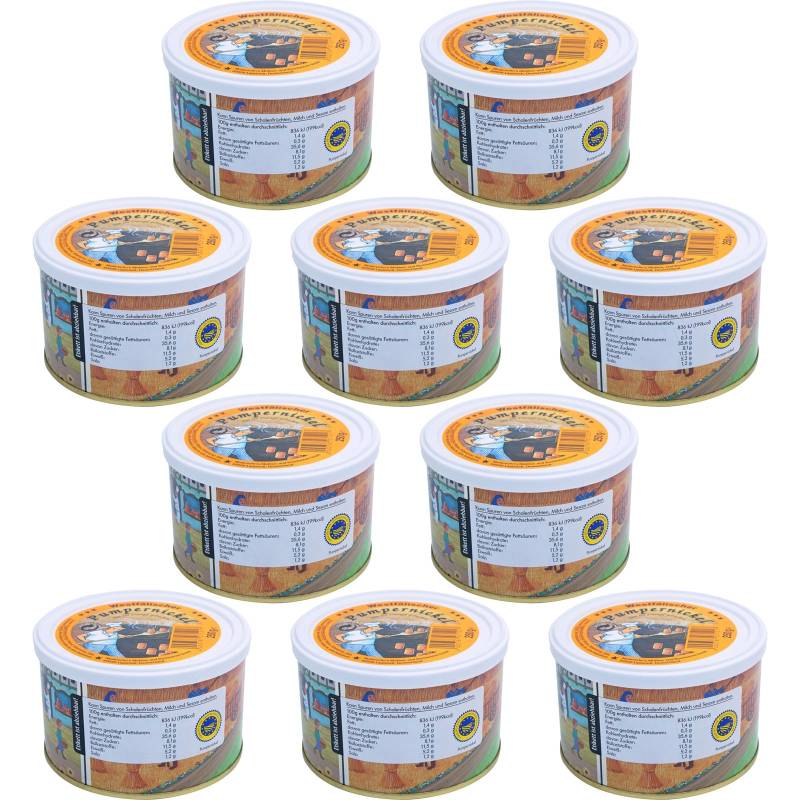 TREK'N EAT 10x Pumpernickel Dosen Brot Trekking Nahrung Essen Ration Vegan 250 g von Trek'n Eat