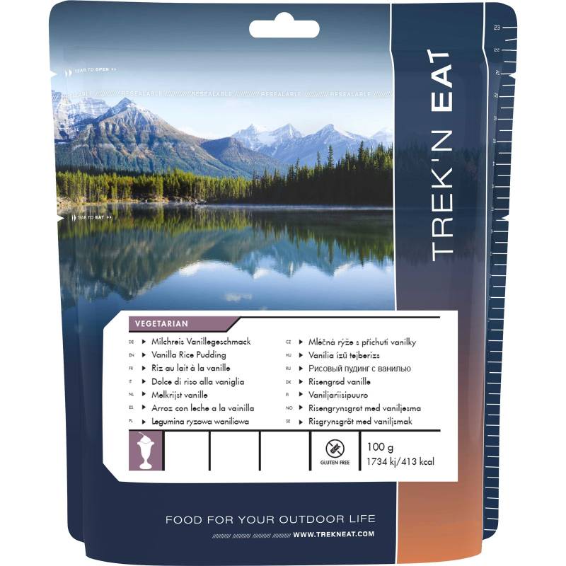 TREK'N EAT Milchreis Vanille Outdoor Trekking Not Ration Nahrung Mahlzeit Essen von Trek'n Eat