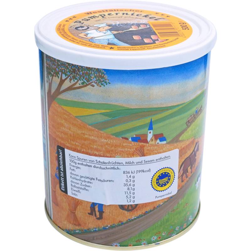 TREK'N EAT Pumpernickel Dosen Brot Trekking Nahrung Essen Ration Vegan 500 g von Trek'n Eat
