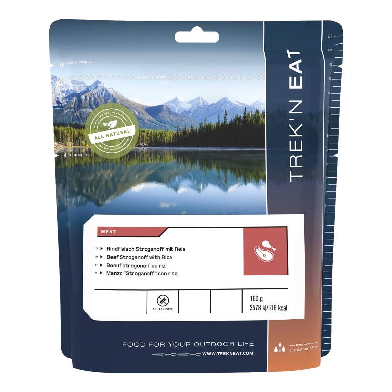 TREK'N EAT Rindfleisch Stroganoff Trekking Mahlzeit Outdoor Essen Ration Nahrung von Trek'n Eat