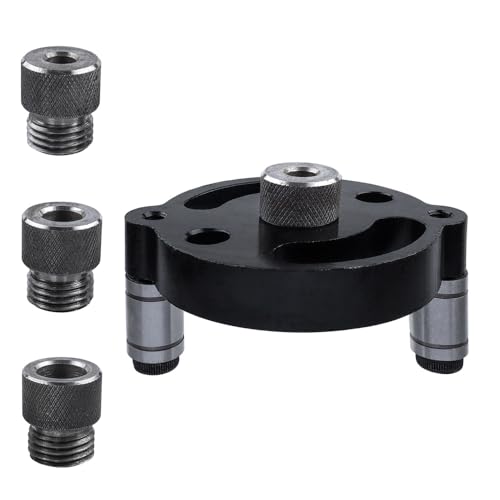 Treki 6/8/10 mm Dübellehre Bohrschablone Holzdübel Bohrhilfe Bohrführung Holzbearbeitung Bohrlöcher Locator, Selbstzentrierend Bohrlehre Dübelhilfe Doweling Jig Kit für Dübellochführung von Treki
