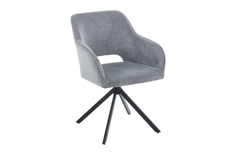 Trelevo® Drehstuhl Milly, drehbar, Stoffbezug in verschiedenen Farben, Metallfüße von Trelevo®