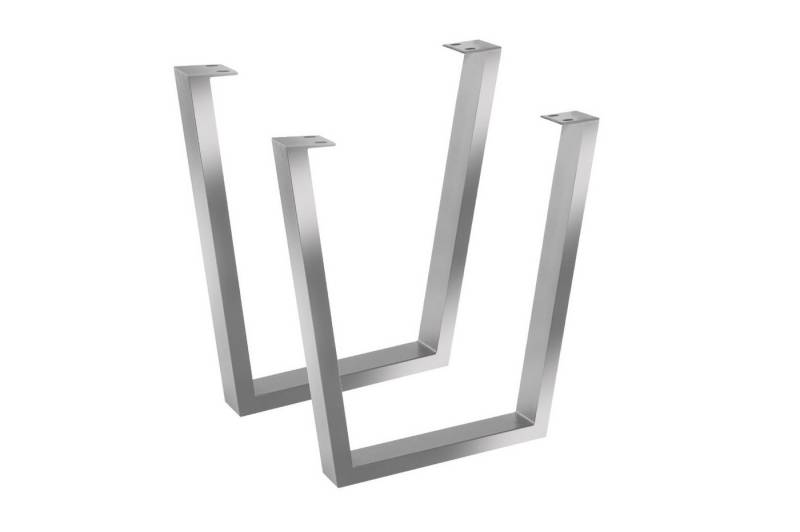 Trelevo® Tischgestell V-Gestell, Tischgestell 2er Set Roheisen lackiert Kufengestell Industrial-Design von Trelevo®