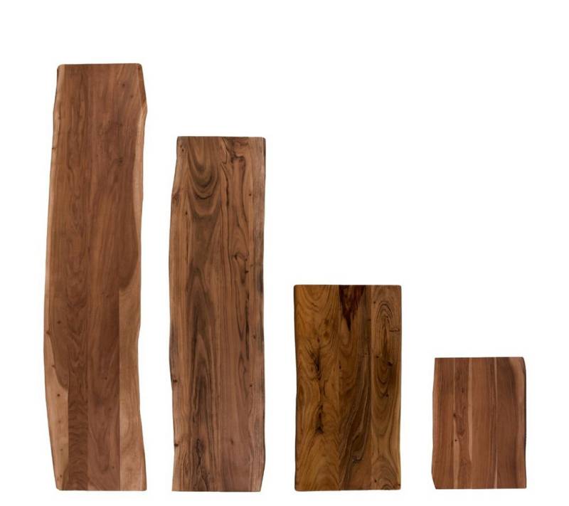 Trelevo® Unterschrank Waschtischplatte 60x40 cm, Akazie massiv 26mm, Tischplatte nussbaumfar Pflegeleicht,Umweltfreundlich,massives Akazienholz von Trelevo®