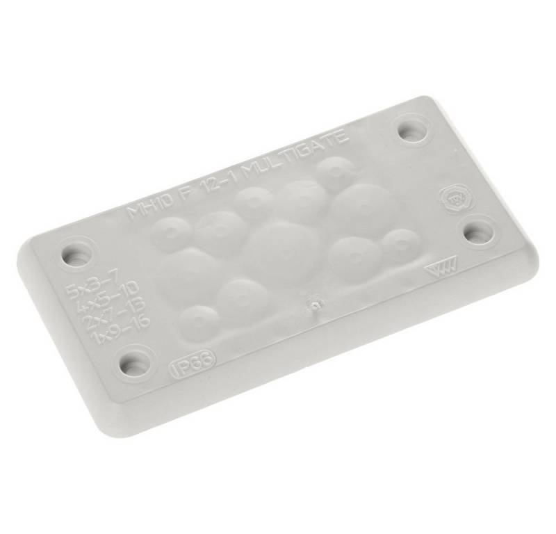 Trelleborg Kabeldurchfuhr Trelleborg MH-10 F 12-1 LIGHT GREY UL94 V-0 IP65, TPE, Screw Durchfü, MH-10 F 12-1 LIGHT GREY UL94 V-0 IP65, TPE, Screw von Trelleborg