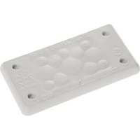 Trelleborg MH-10 F 12-1 LIGHT GREY UL94 V-0 IP65 | TPE | Screw Durchführungsplatte TPE Grau 1St. von Trelleborg