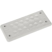 Trelleborg MH-16 F 17-1 LIGHT GREY UL94 V-0 IP65 | TPE | Screw Durchführungsplatte TPE Grau 1St. von Trelleborg