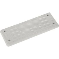 Trelleborg MH-24 F 23-1 LIGHT GREY UL94 V-0 IP65 | TPE | Screw Durchführungsplatte TPE Grau 1St. von Trelleborg