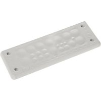 Trelleborg MH-24 F 23-2 LIGHT GREY UL94 V-0 IP65 | TPE | Screw Durchführungsplatte TPE Grau 1St. von Trelleborg