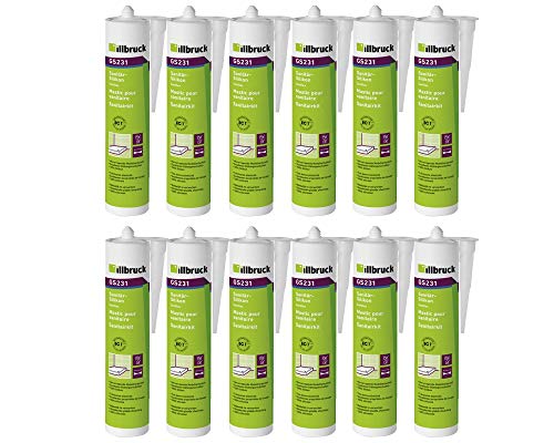 Silikon Sanitär und Bau Profiware Illbruck GS 231 12x 310ml Kartusche transparent von Tremco Illbruck