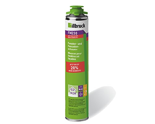 illbruck FM230 elastischer 1K PUR Fenster- und Fassadenschaum+ 880ml Dose - jetzt neu mit bis zu 20% mehr Ausbeute, haftet auf einer Vielzahl von bauüblichen Untergründen von Illbruck