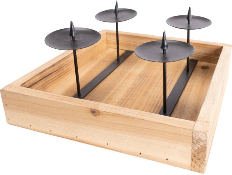 Trend Line Adventskranz TrendLine Adventskranz Holz 25 x 25 x 12 cm Trend Line Adventskranz TrendLine Adventskranz Holz 25 x 25 x 12 cm von Trend Line